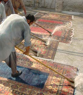 Pulitura del tappeto